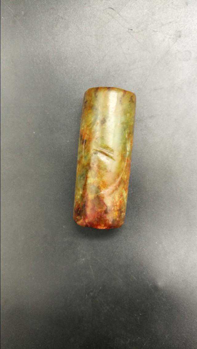 文化时期管状佩饰【玉勒子】