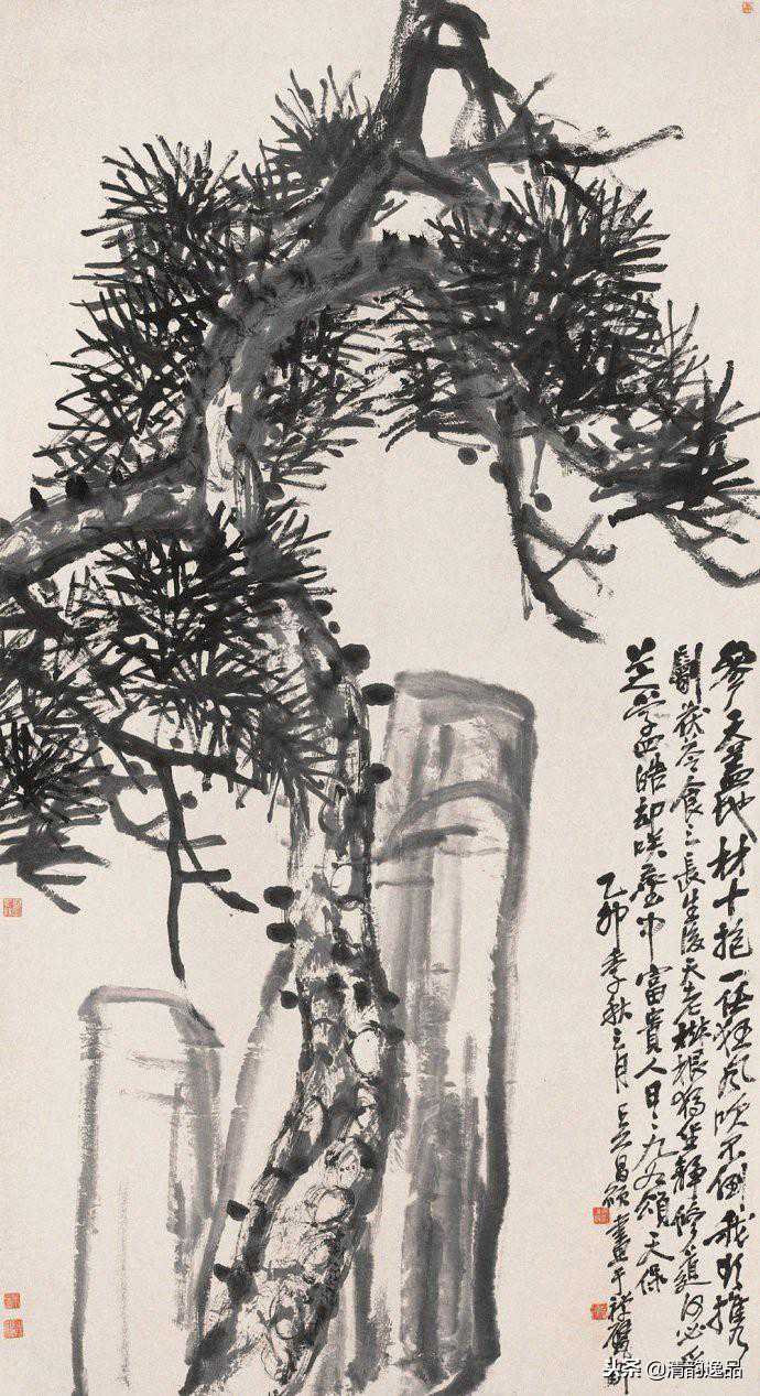 清末海派名家——吴昌硕《苍松》集锦