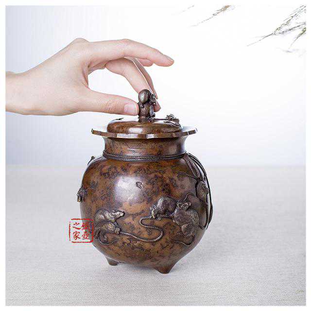 《器物说3》喜泉堂金钱鼠福香炉——沿袭古法精工巧制