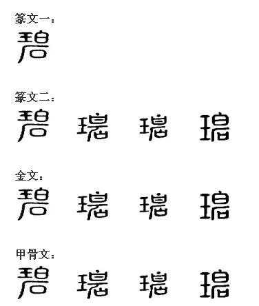 “碧”字解读