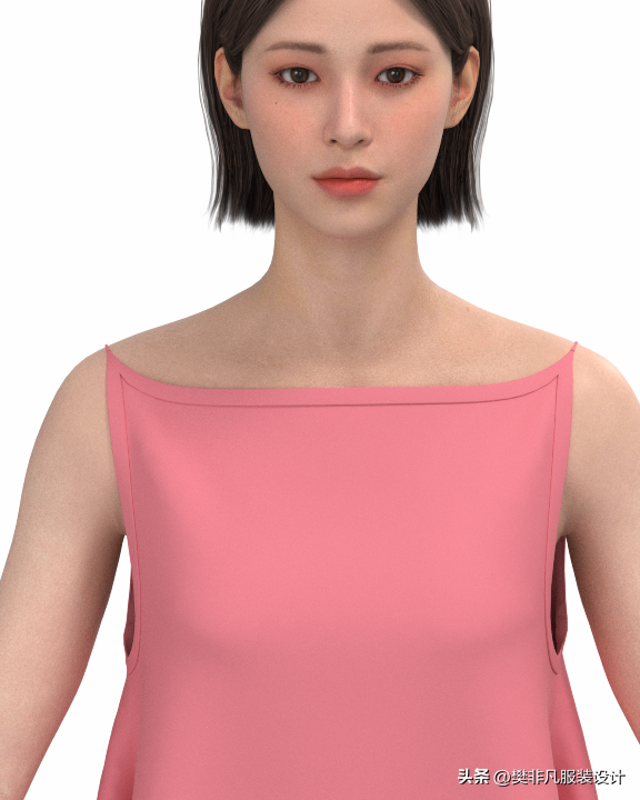 「服装实用裁剪系列之领子篇」一字形领领线及其变化