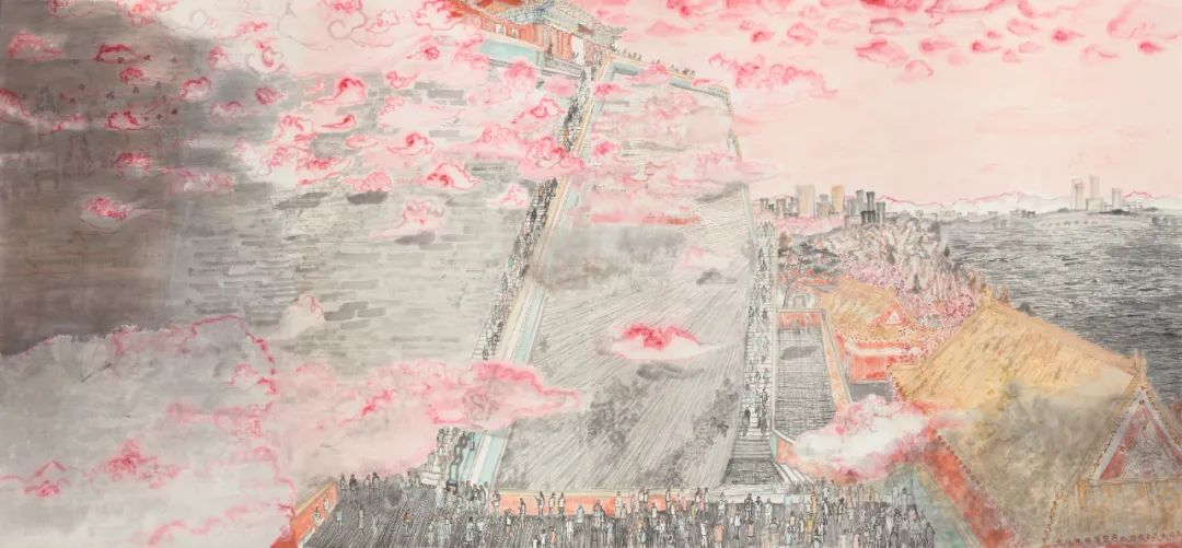 艺术尘世，难得一见！著名画家方向作品岳阳开展