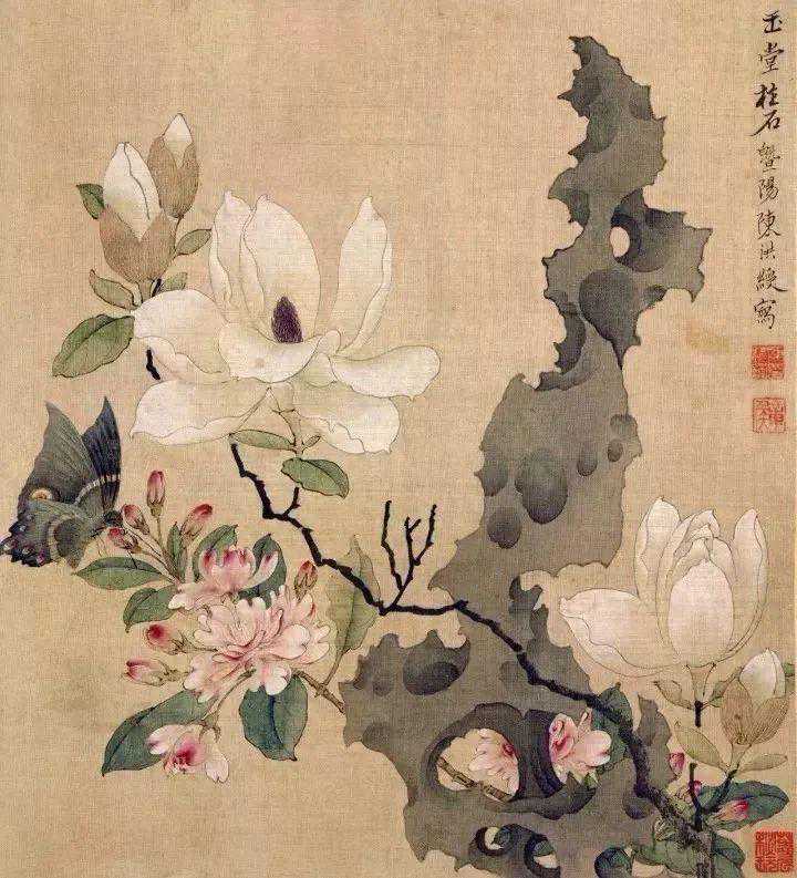 中国花鸟画中的“石头”情结