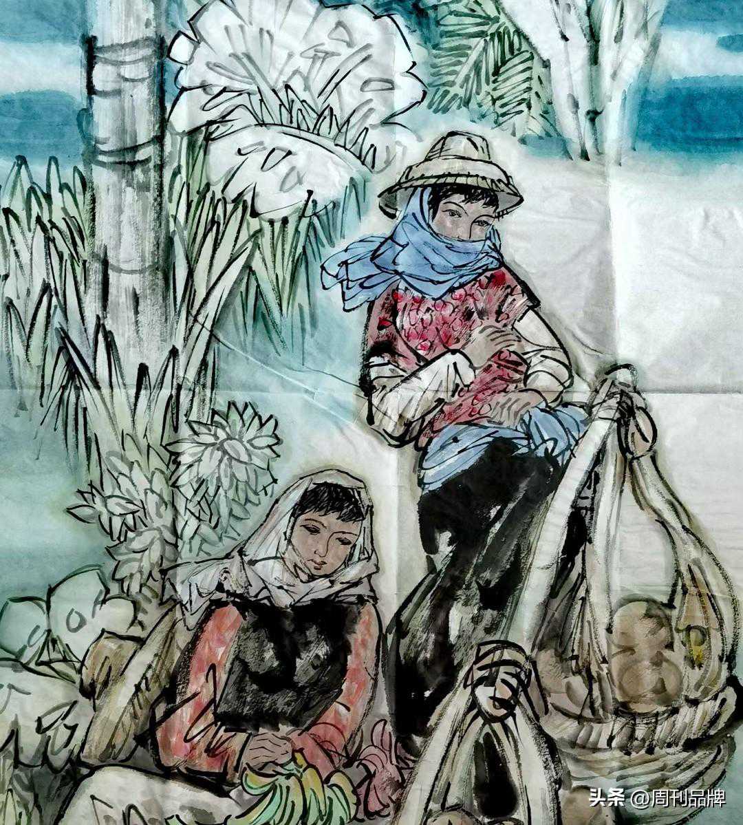 海南记忆｜范崇岷作品《亚龙湾渔娘》欣赏