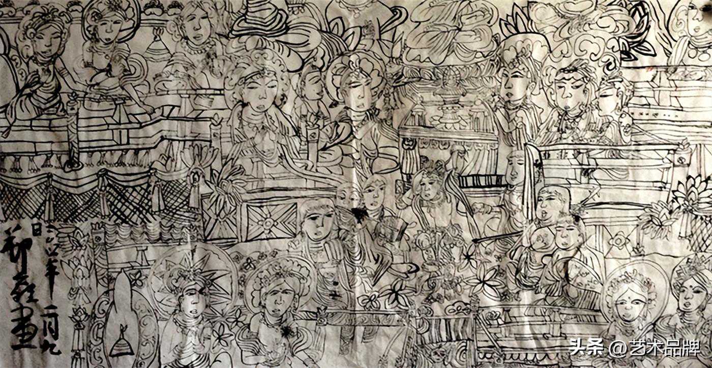 一个8岁女孩的画，留下长长的记忆