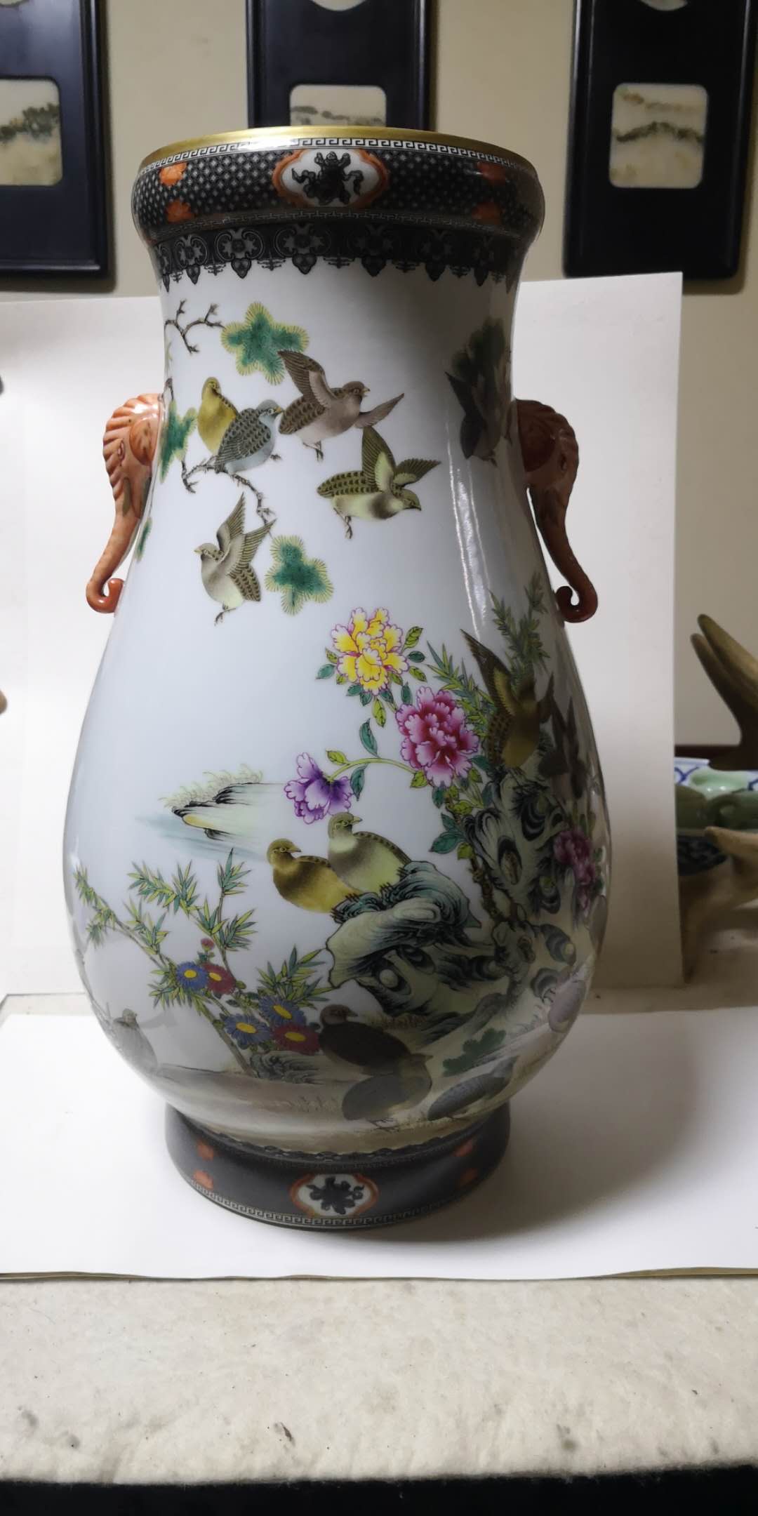 天津资深收藏鉴赏家刘德明话收藏（22）：清乾隆珐琅彩象耳尊