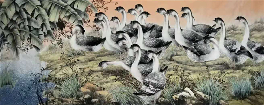 大龍画苑推荐当代收藏潜力画家：韦仲传