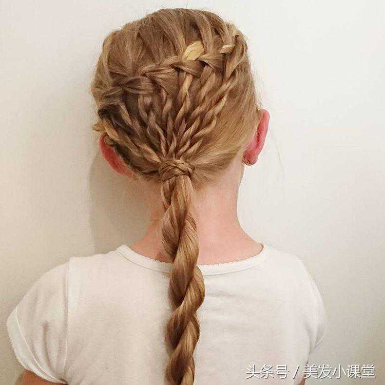 简单的儿童马尾编发，收藏了给你女儿编吧