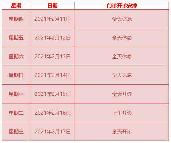 收藏！南宁各大医院春节假期门诊安排清单来了